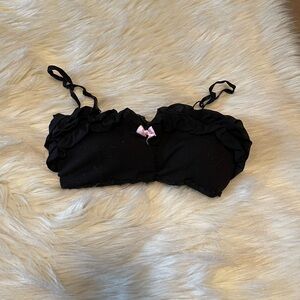 Glamorous Jane jfashion gyaru brand black bralette with padding